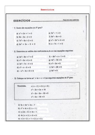 Exercícios
 
