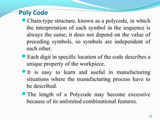 Group Technology, coding and cell design | PPT