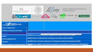 Programas de fomento a la exportación