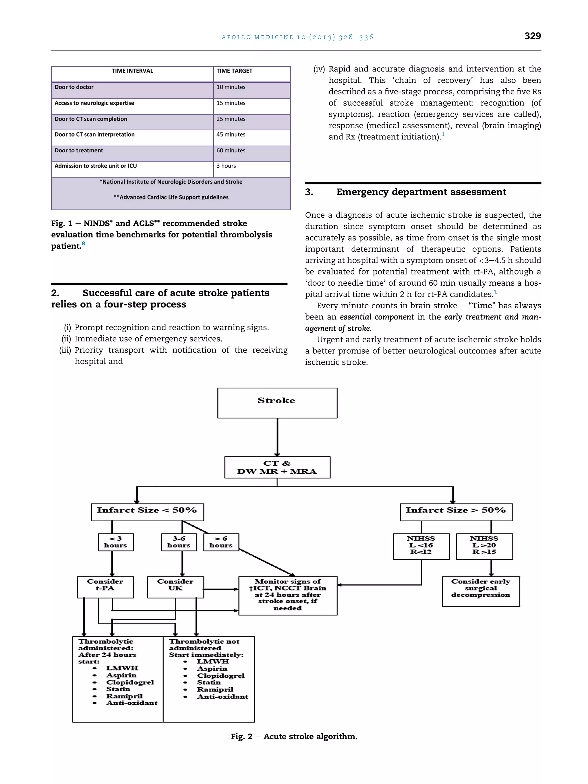 Early management of acute ischemic stroke cases | PDF