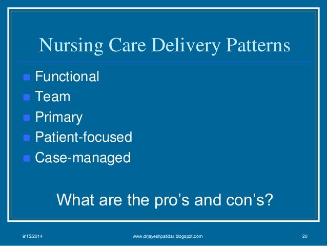 Types Of Client Care Delivery Systems