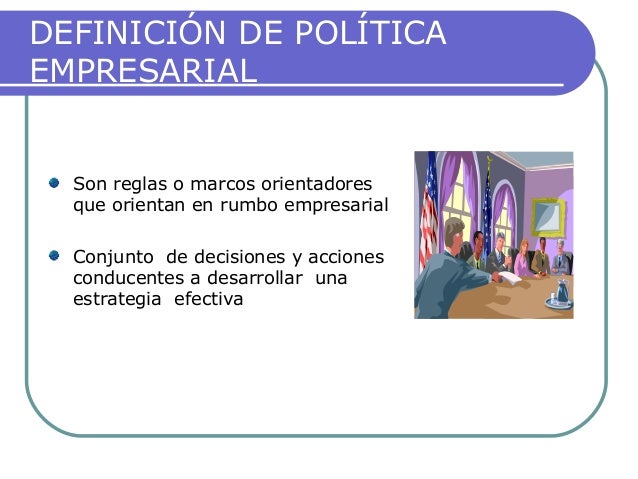 Politicas Empresariales