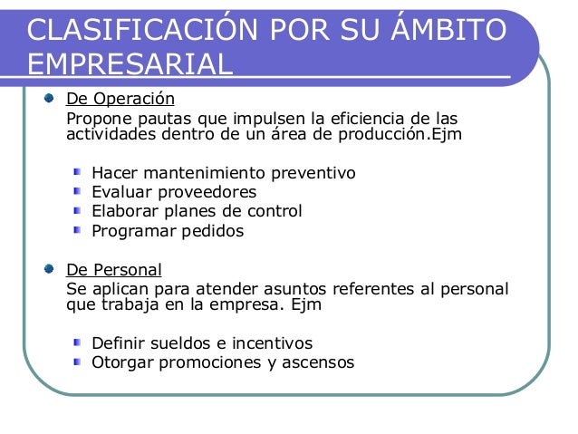Politicas Empresariales