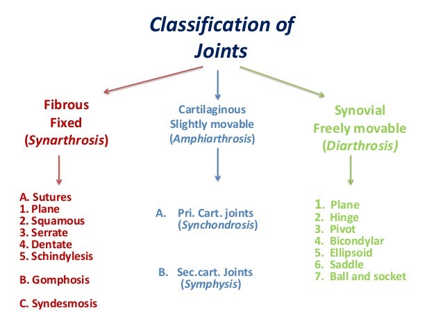 Joint Classification Chart