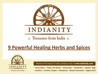 9 Powerful Healing Herbs and Spices

 