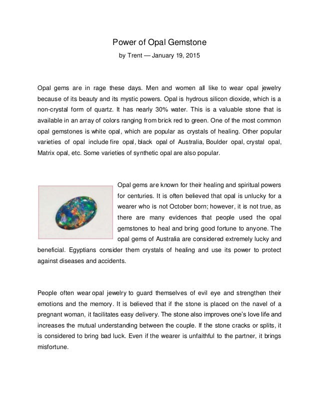 9 power of opal gemstone