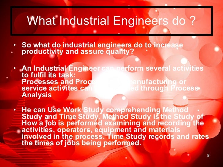 what do industrial engineers do