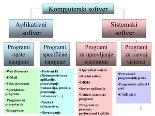 Programski Softver 9 pred910 | PPT