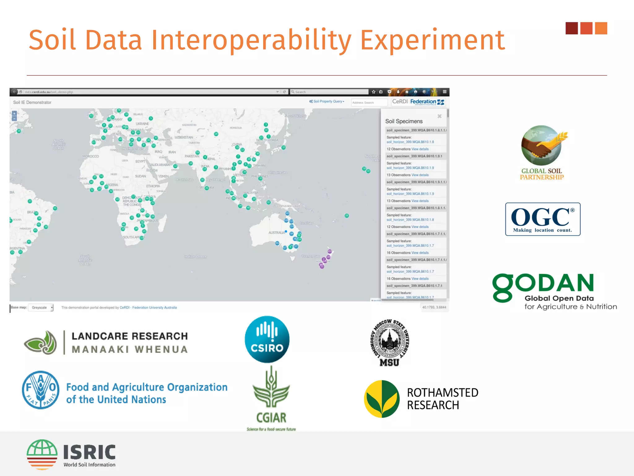 Soil Data Interoperability Experiment
 