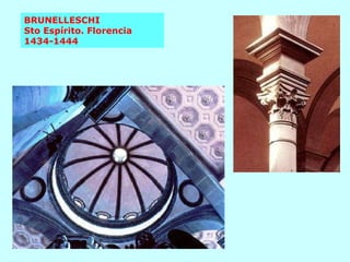 BRUNELLESCHI  Sto Espírito. Florencia  1434-1444 