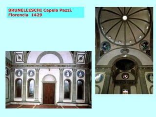 BRUNELLESCHI Capela Pazzi. Florencia  1429 