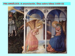 FRA ANGÉLICO. A anunciación. Óleo sobre táboa 1430-32 