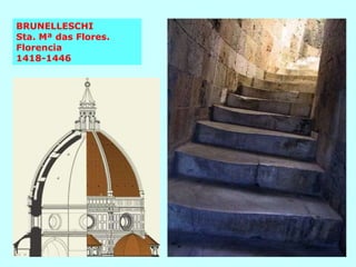 BRUNELLESCHI Sta. Mª das Flores. Florencia 1418-1446 