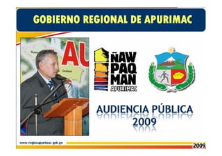 GOBIERNO REGIONAL DE APURIMAC
 