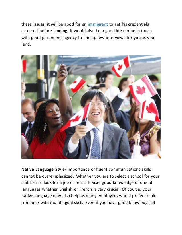 Essays canadian immigration issues