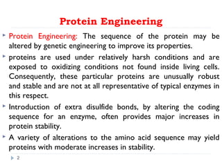 protein engineering and site directed mutagenesis | PPT