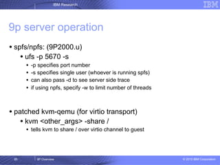 9p Reference 9P Overview | PDF