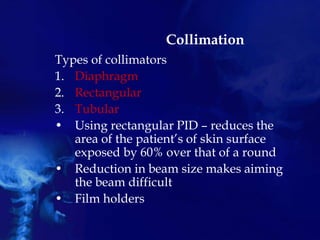 Rectangle Collimation Radiation Protection and Dosimetry | PPTX