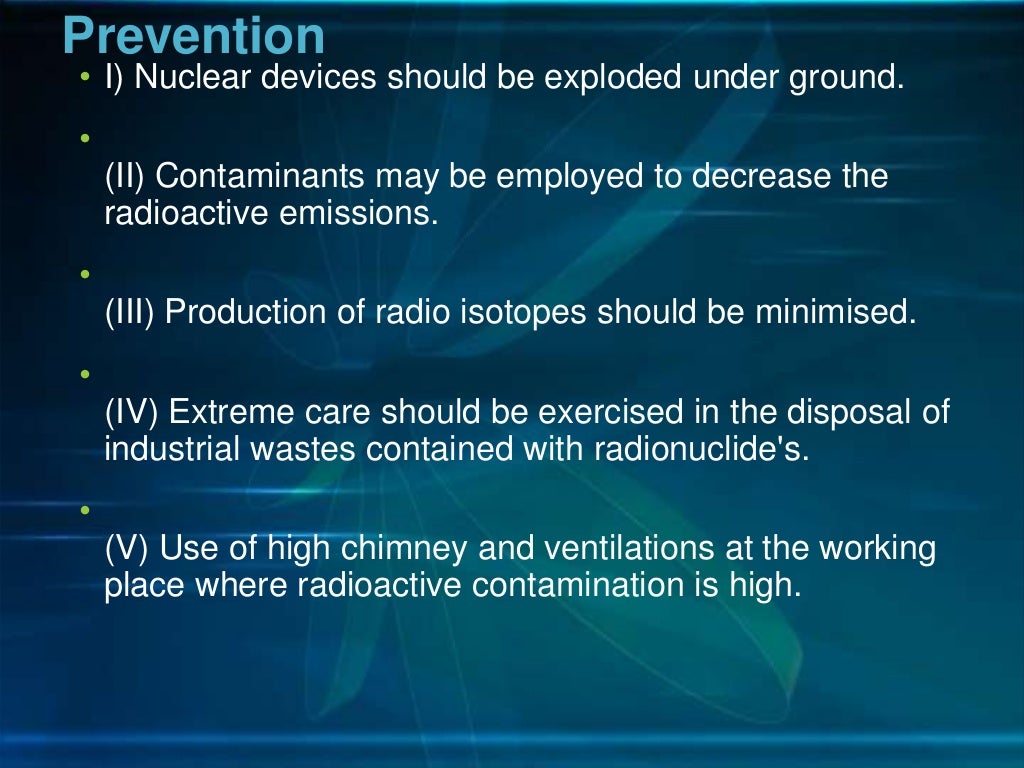 Radioactive Pollution