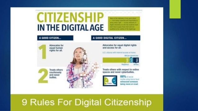 9 reglas de la ciudadanía digital