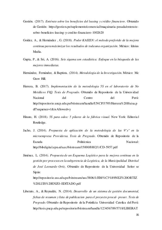 9s Y Mejora Continua