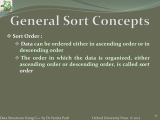 9. Searching & Sorting - Data Structures using C++ by Varsha Patil | PPTX