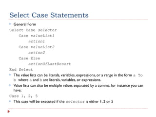 9 SelectCaseAndSelectionInput (1). pptx | PPT