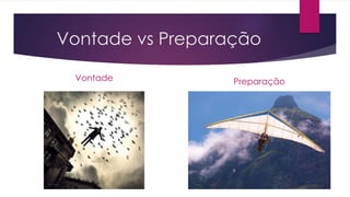Vontade vs Preparação
Vontade Preparação
 