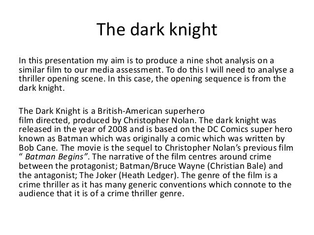 The Dark Knight Essay - blogger.com the dark knight essay