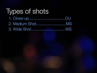 Types of Shots