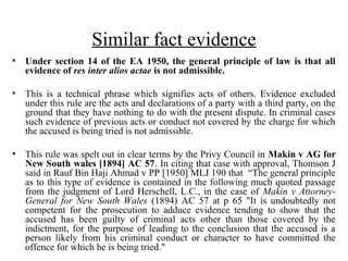 (9) similar fact evidence Slide 3