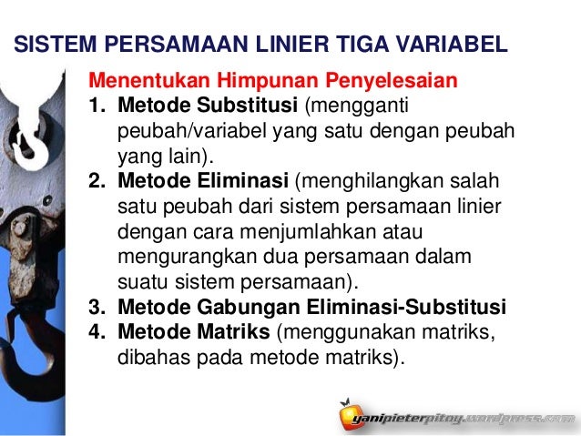 Sistem Persamaan (Digital Blackboard) Sistem Persamaan (Digital Blackboard)