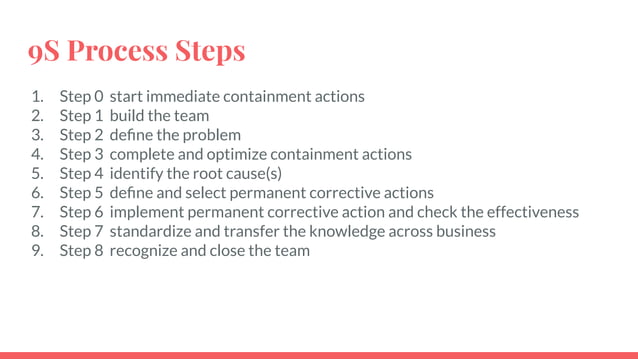 Problem Solving:9S Methodology | PDF | Business | Business and Finance