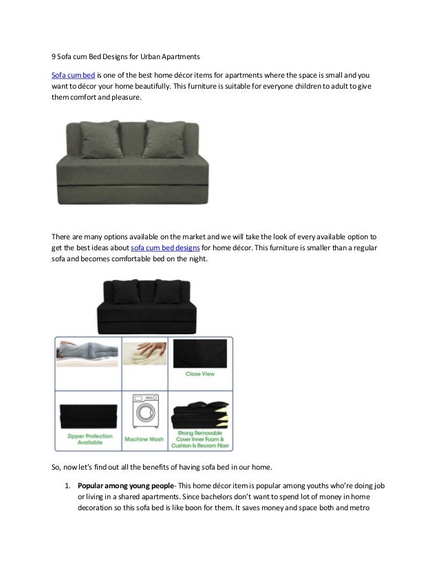 9 Sofa Cum Bed Designs For Urban Apartments