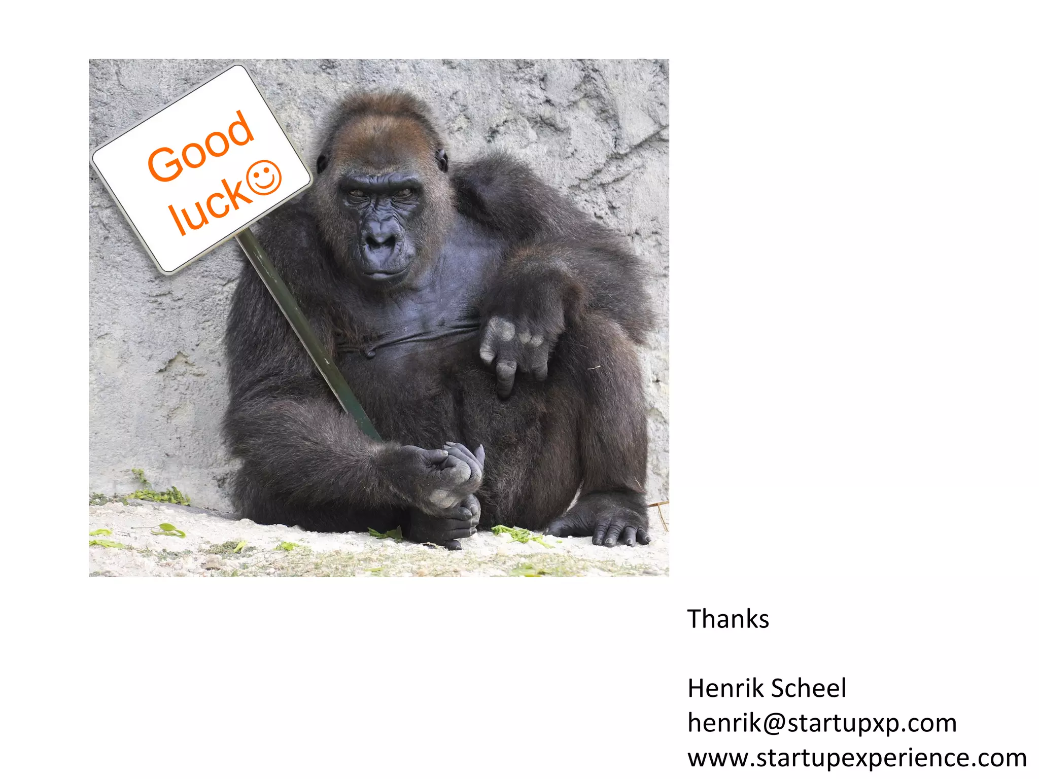 od
Go 
 lu ck




         Thanks

         Henrik Scheel
         henrik@startupxp.com
         www.startupexperience.com
 