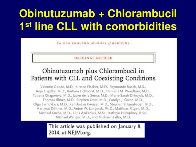 Chlorambucil Dose In Cll