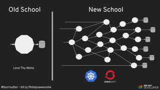 @burrsutter - bit.ly/9stepsawesome
Love Thy Mono
Old School New School
 