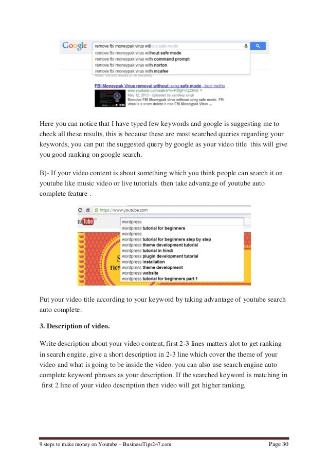 9 Steps To Make Money On Youtube - 