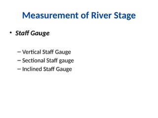 Stream Gauging Rode 9_Stream Gauging.pptx9_Stream Gauging.pptx