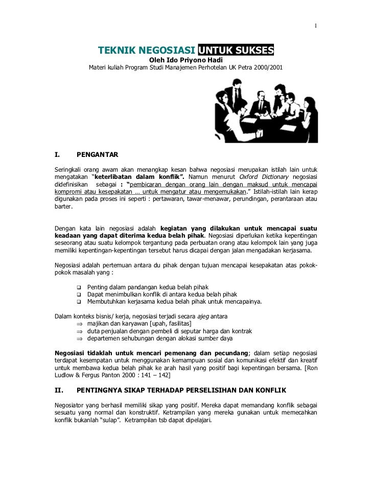 9 Teknik Negosiasi