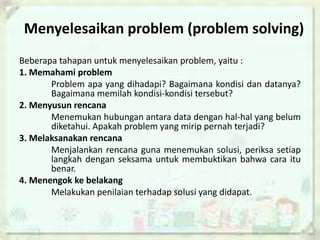Problem Yang Dihadapi Teori Belajar Polya | PPTX