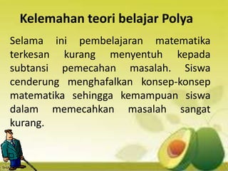 Teori Belajar Polya | PPT