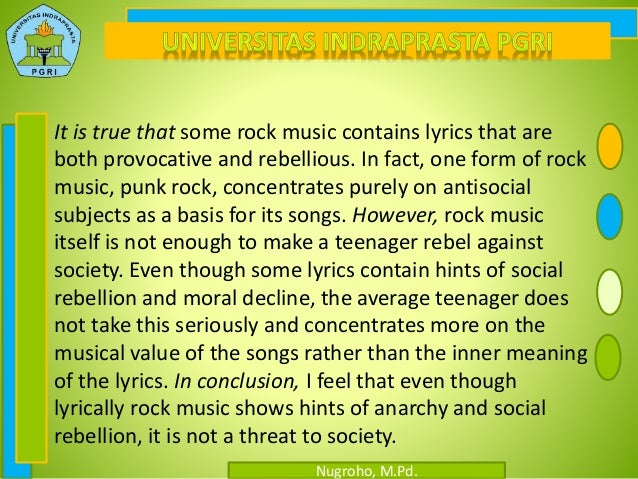 Argumentative essay about music