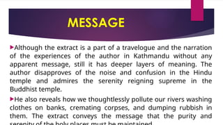 9th Kathmandu English Literature CBSE Chapter | PPTX