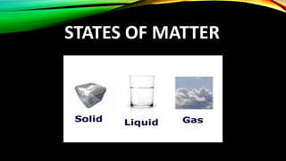 STATES OF MATTER
 