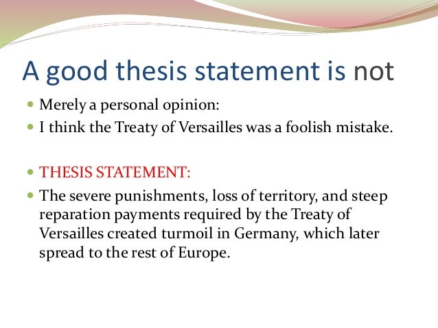 how to write a good thesis statement with contextualization