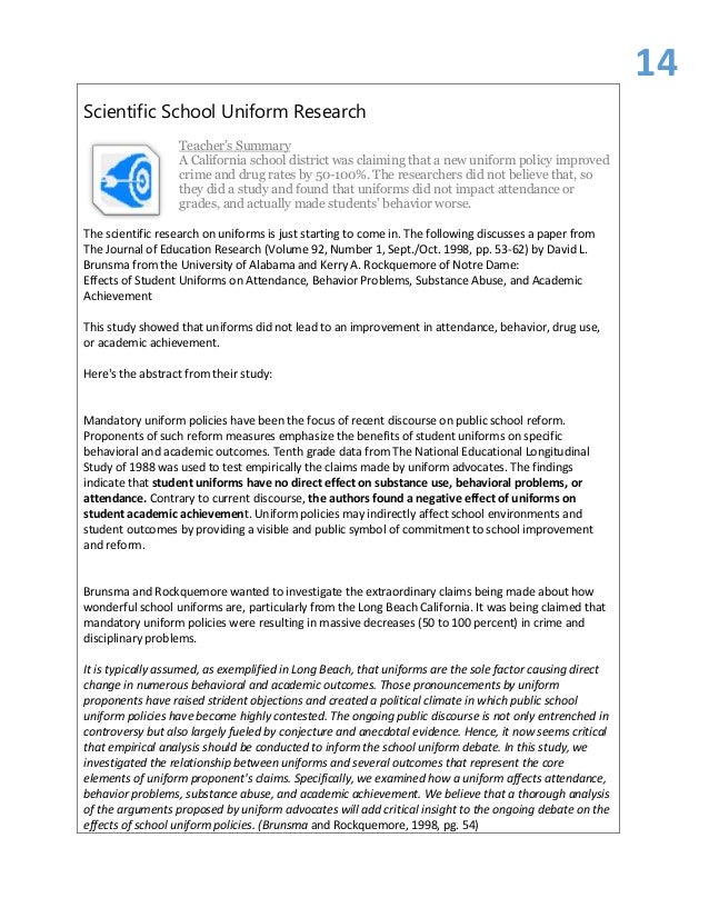 Dress codes in schools essay