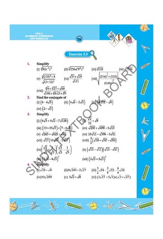 9th Maths STBB Sindh Text Book board for study | PDF