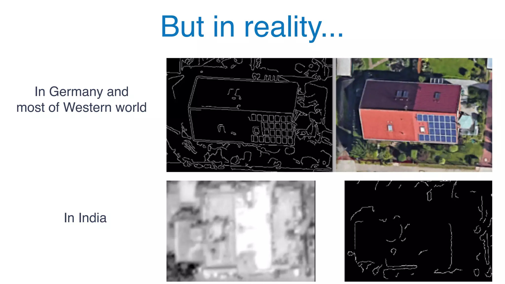 But in reality...
In Germany and
most of Western world
In India
 