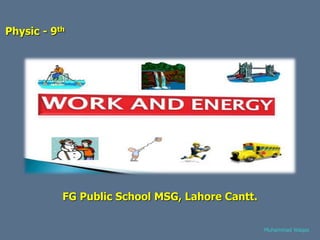 FG Public School MSG, Lahore Cantt.
Physic - 9th
Muhammad Waqas
 